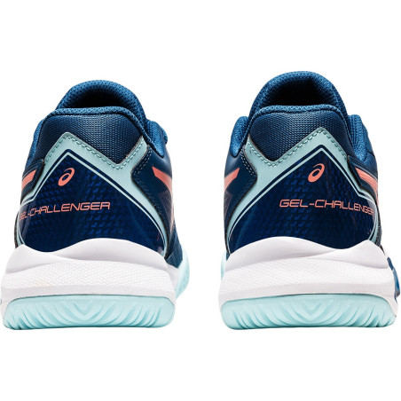 Chaussures ASICS Femme GEL-CHALLENGER 13 Toutes Surfaces Bleue / Corail 2022