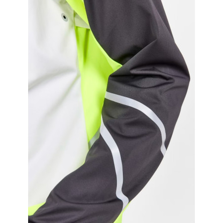 Veste à capuche Running CRAFT Homme PRO HYDRO LUMEN Blanc / Gris AH 2023