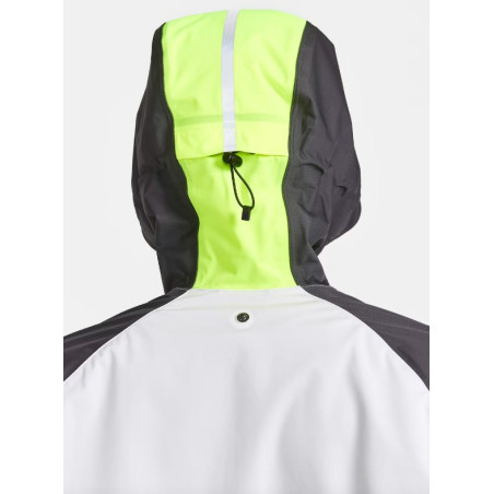 Veste à capuche Running CRAFT Homme PRO HYDRO LUMEN Blanc / Gris AH 2023