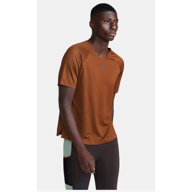 T-Shirt Running Homme CRAFT PRO TRAIL SS TEE Marron AH 2023