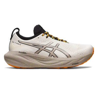 Chaussures Running ASICS Homme GEL NIMBUS 25 TR Beige Gris Orange AH 2023