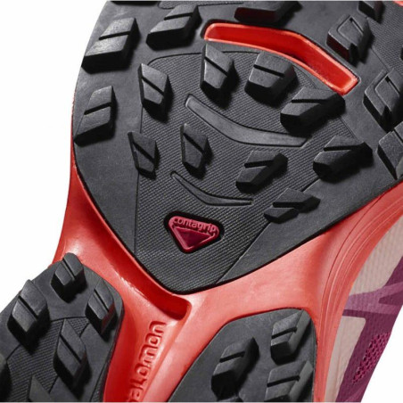 Chaussures Running SALOMON Femme WINGS PRO 3 Fushia / Orange