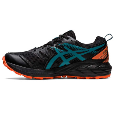 Chaussures Running ASICS Femme GEL SONOMA 6 GTX Noir Bleu Orange PE 2022