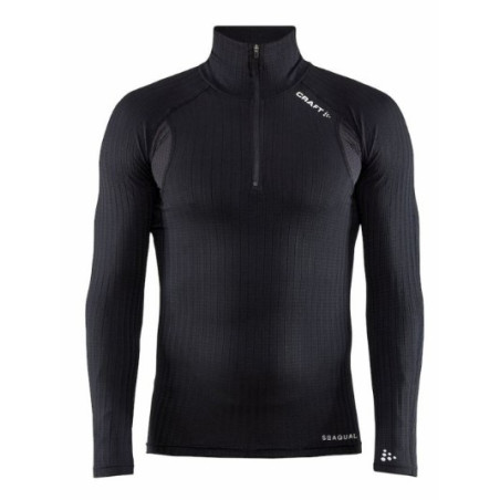 T-Shirt Manches Longues CRAFT Homme ICON ACTIVE EXTREME ZIP Noir AH 2023