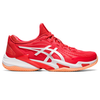 Chaussures ASICS Homme COURT FF 3 NOVAK Terre Battue Rouge / Blanche PE 2023