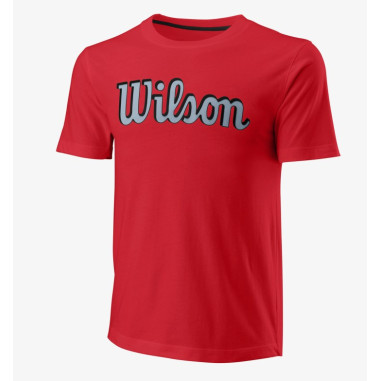 T-Shirt Wilson Homme SCRIPT ECO CTN TEE SLIM-FIT Rouge PE 2023