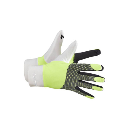 Gants CRAFT ADV LUMEN FLEECE GLOVE Jaune / Noir  2023