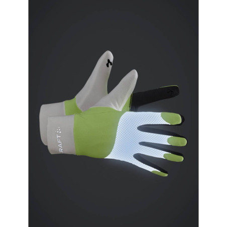 Gants CRAFT ADV LUMEN FLEECE GLOVE Jaune / Noir  2023
