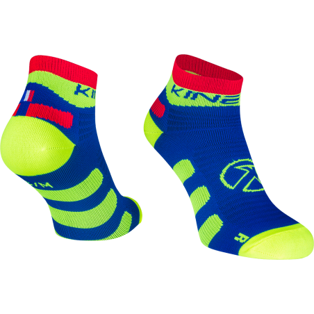 Chaussettes KINETIK Homme Aktiv Low Bleu / Jaune PE 2019