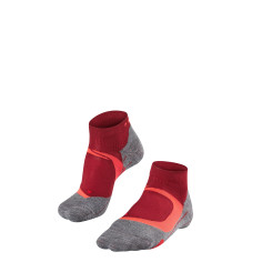 Chaussettes FALKE Femme RU4 CUSHION SHORT Gris / Rouge PE...