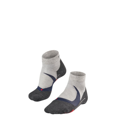Chaussettes FALKE RU4 CUSHION SHORT Homme Gris / Bleu PE 2018