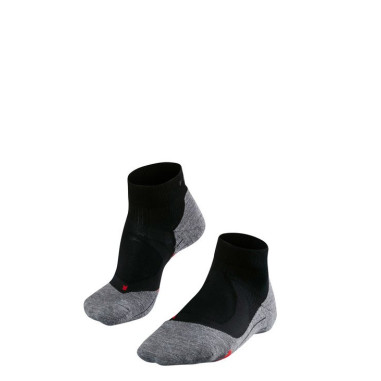 Chaussettes FALKE Homme RU4 CUSHION SHORT Noir / Gris AH 2018