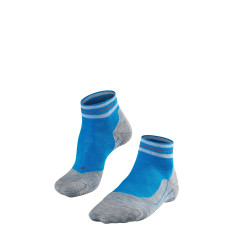Chaussettes FALKE Homme RU4 Check Short Grise / Bleue PE...