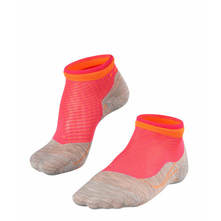 Chaussettes FALKE Femme RU4 SHORT Rouge / Orange PE 2021