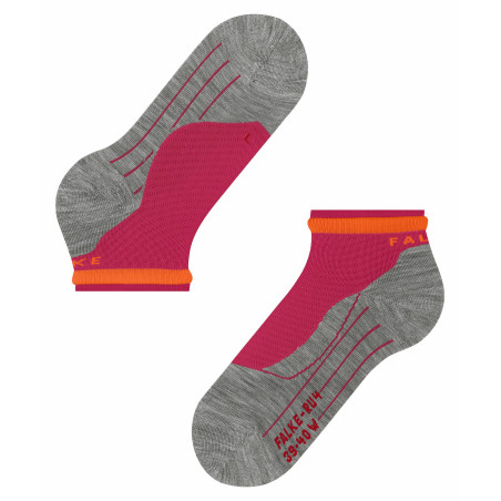 Chaussettes FALKE Femme RU4 SHORT Rouge / Orange PE 2021