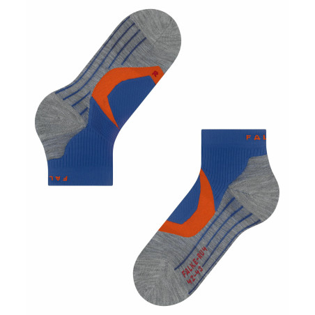 Chaussettes FALKE Homme RU4 COOL SHORT Bleu / Orange AH 2021