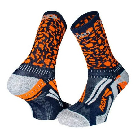Chaussettes Running BV SPORT RSX COLLECTOR  Bleu / Orange PE 2019