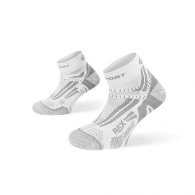 Chaussettes Running BV SPORT RSX EVO Blanc / Gris PE 2019
