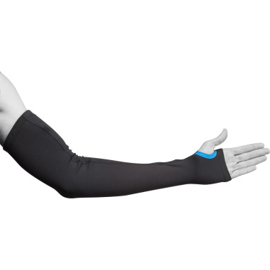 Manchettes RAIDLIGHT ARM SLEEVES Noir / Bleu PE...
