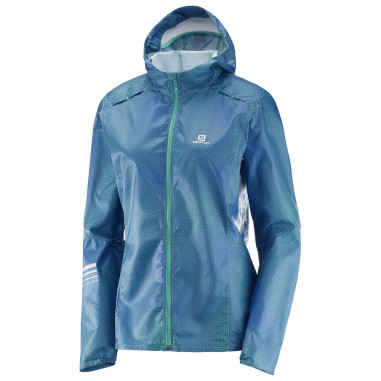 Veste Running SALOMON Femme Lightning Wind Graph Hoodie AH 2017
