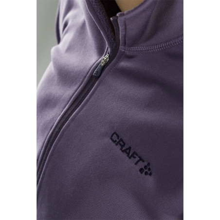 T-shirt Running Manches Longues CRAFT Femme Sweep Halfzip Violet  AH 2017