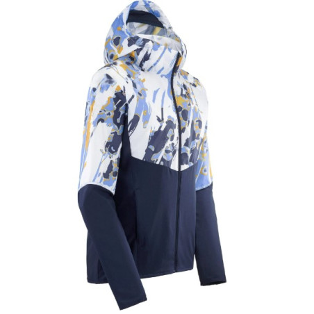 Veste Running SALOMON Femme AGILE Blanc / Bleu PE 2021