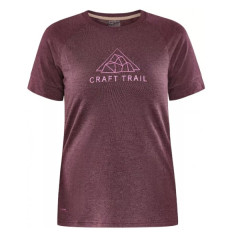 T-Shirt Running CRAFT Femme ADV TRAIL Bordeaux  / Rose AH...