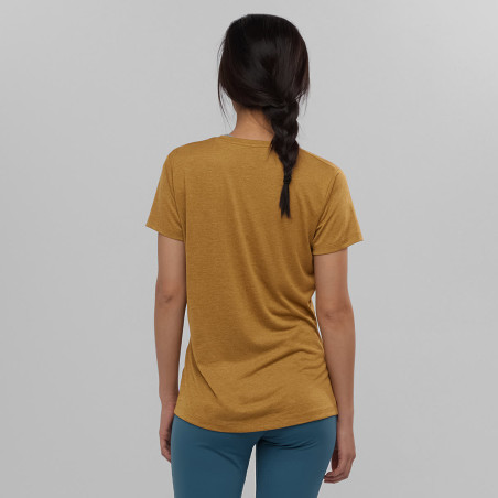 T-Shirt Running SALOMON Femme AGILE SS TEE Bronze AH 2021