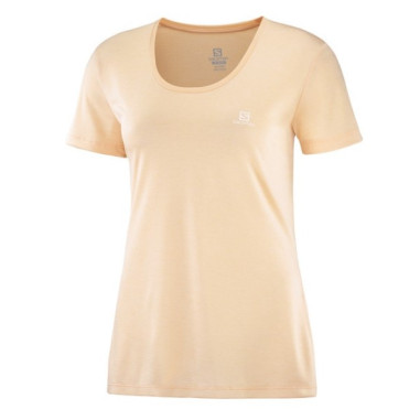 T-Shirt Running SALOMON Femme AGILE Saumon PE 2021