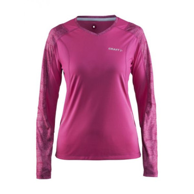 T-Shirt CRAFT Femme Dévotion LS Shirt Rose PE 2017