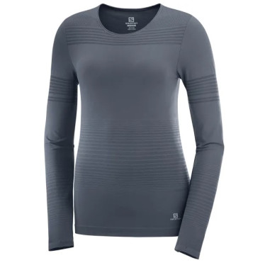 T-Shirt Running Manches Longues SALOMON Femme ELEVATE Move'On Ebnony AH 2020