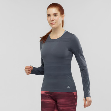 T-Shirt Running Manches Longues SALOMON Femme...