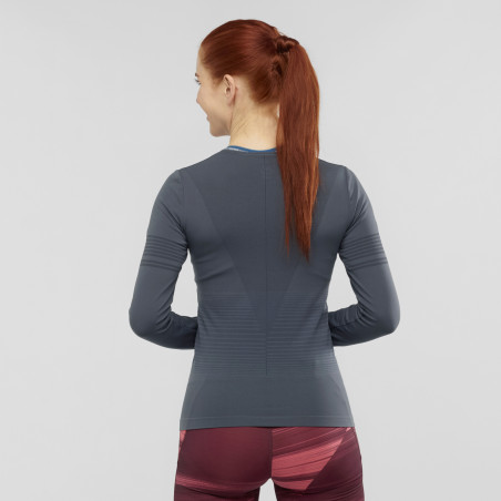 T-Shirt Running Manches Longues SALOMON Femme ELEVATE Move'On Ebnony AH 2020