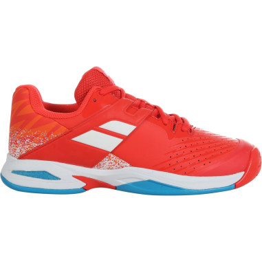 Chaussures BABOLAT Garcon PROPULSE All Court Junior Rouge Blanc Bleu 2022