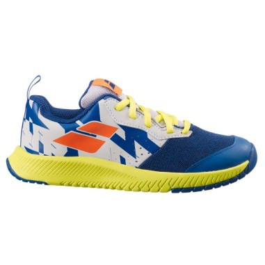 Chaussures BABOLAT Garçon PULSION Toutes Surfaces Bleu / Jaune PE 2021