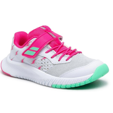 Chaussures BABOLAT Fille PULSION Toutes Surfaces Blanche / Rose PE 2021