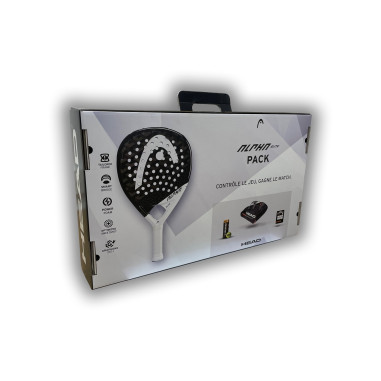 Pack Padel HEAD - Raquette ALPHA ELITE + Bagagerie TOUR TEAM