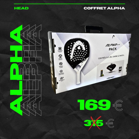 Pack Padel HEAD - Raquette ALPHA ELITE