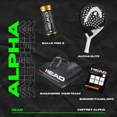 Pack Padel HEAD - Raquette ALPHA ELITE