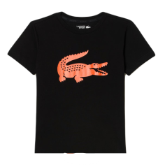 T-Shirt LACOSTE Garçon Noir / Orange 2023