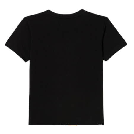 T-Shirt LACOSTE Garçon Noir / Orange 2023