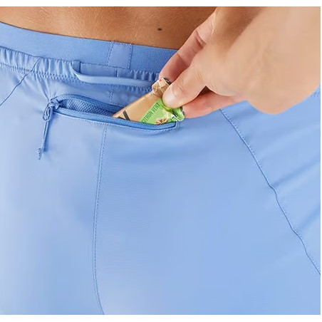 Short Running SALOMON Femme CROSS 5' Bleu PE 2022