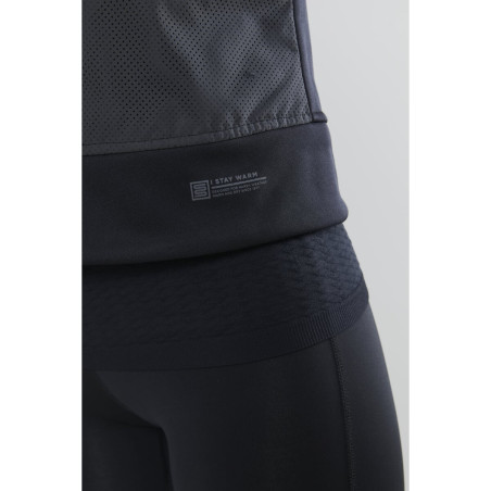 Veste sans manche Running CRAFT Femme Zippée Lumen Subzero Body Noir AH 2020