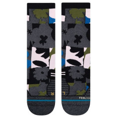 Chaussettes STANCE Femme RUN Caught Crew Gris / Noir /... 2