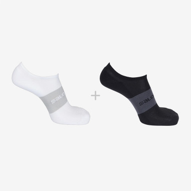Chaussettes Courtes SALOMON Homme Sonic x2 Blanc / Noir AH 2019
