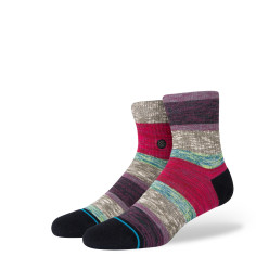 Chaussettes STANCE Homme HEARTFELT QTR Noir / Bordeaux /...