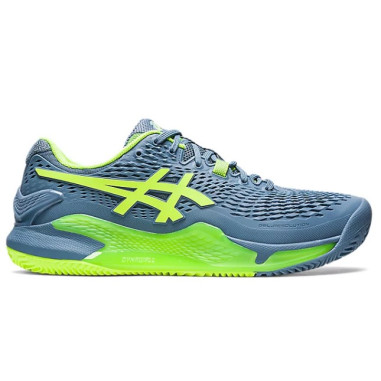 Chaussures ASICS Homme GEL-RESOLUTION 9 Clay Gris / Vert PE 2023
