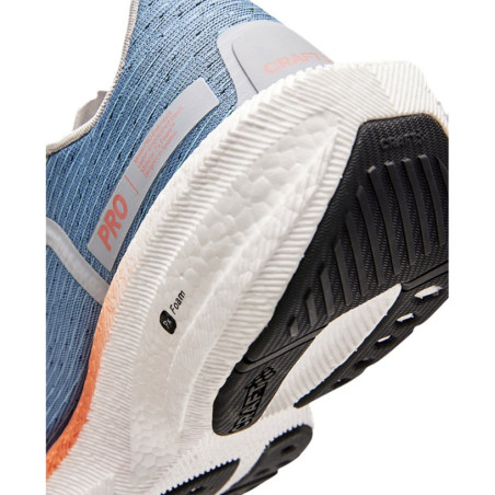 Chaussures Running CRAFT Femme PRO ENDUR DISTANCE Bleu / Orange fluo PE 2023