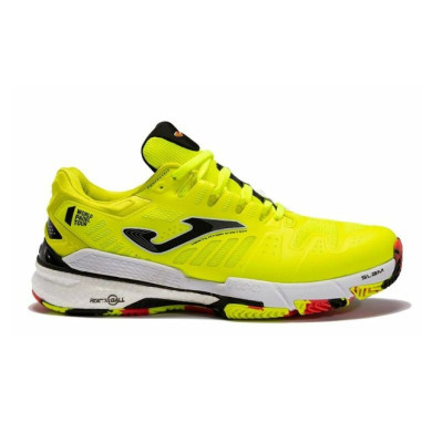 Chaussures Padel JOMA Homme T.SLAM 2209 WORLD PADEL Jaune fluo AH 2022