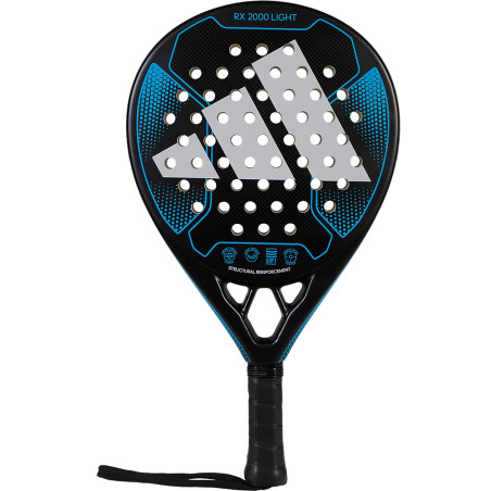 Raquette Padel ADIDAS Rx 2000 LIGHT (355 g) Noir / Blanc / Bleu 2023